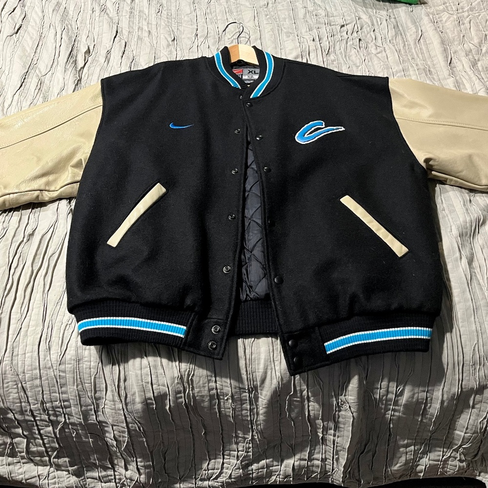 Nike Carolina Panthers letterman jacket